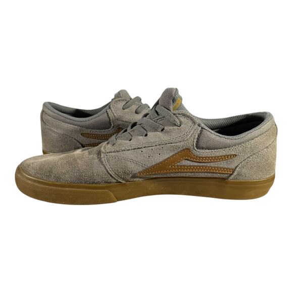 Lakai Cambridge Skate Shoes White Gum Men’s Size 10 Suede Mesh Low Top Sneakers - Picture 6 of 8